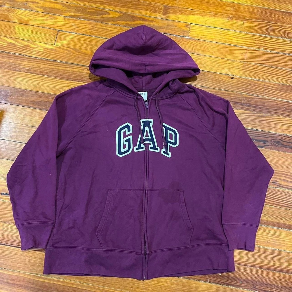 Retro 1990s gap full zip arch logo hoodie size XXL